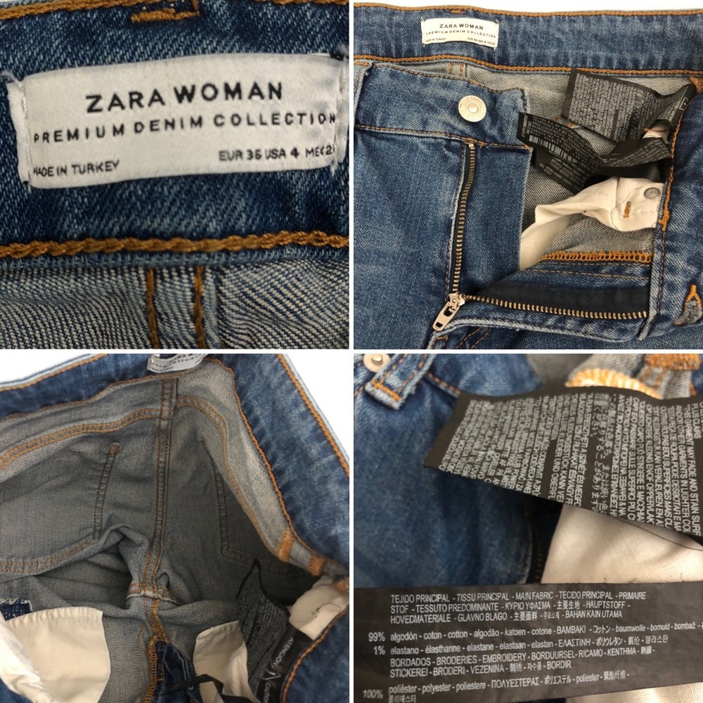 Rare l ZARA Hipster l Sz 4 l Ankle Mommy Jeans - Picture 16 of 16